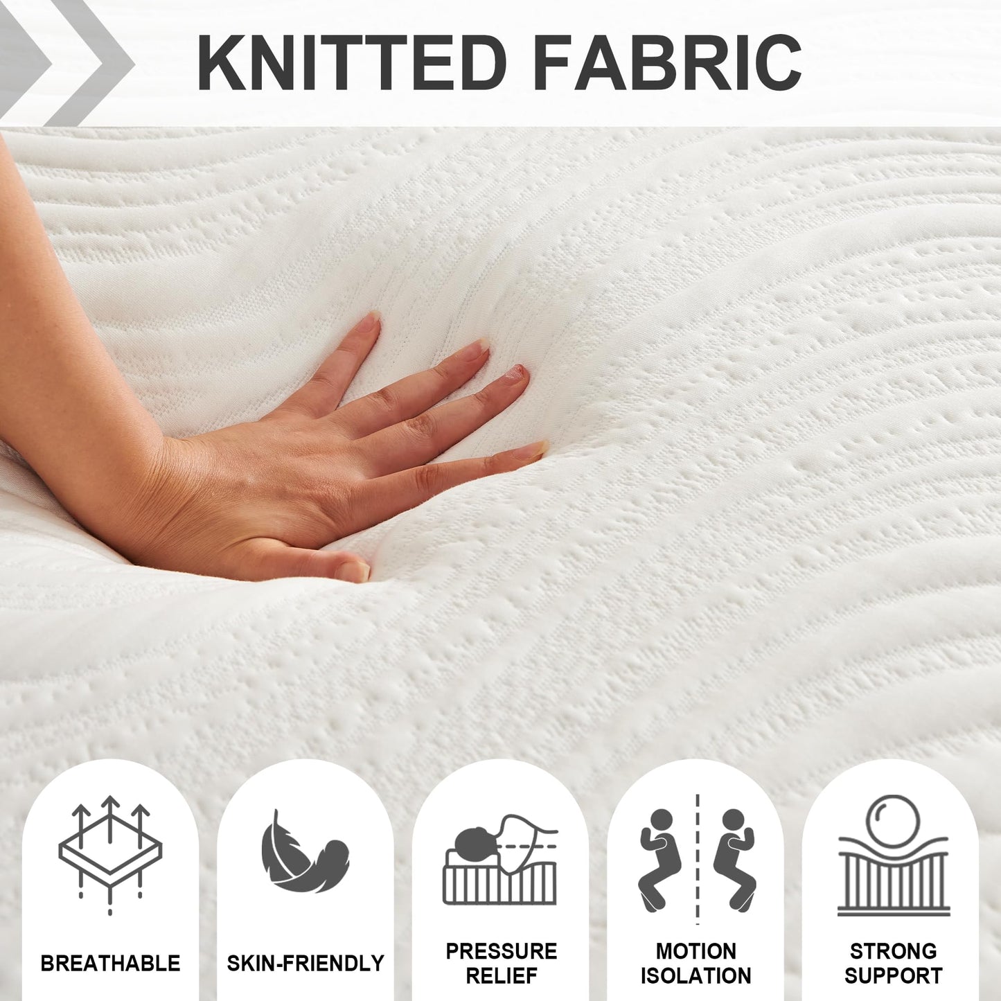 Twirest Single Mattress, Memory Foam Mattress, Medium Firm, Breathable Knitted, Soft and Skin Friendly Cloth, Mattress in a box (90x190x20cm)