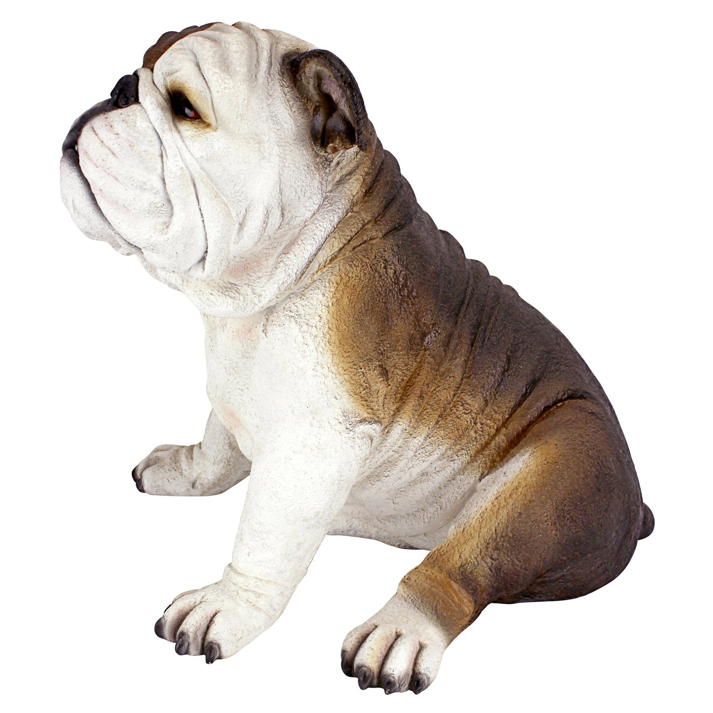 Design Toscano DB383052 Buster the Bulldog British Decor Garden Statue, 41 cm, Polyresin, Full Color, 16 Inch