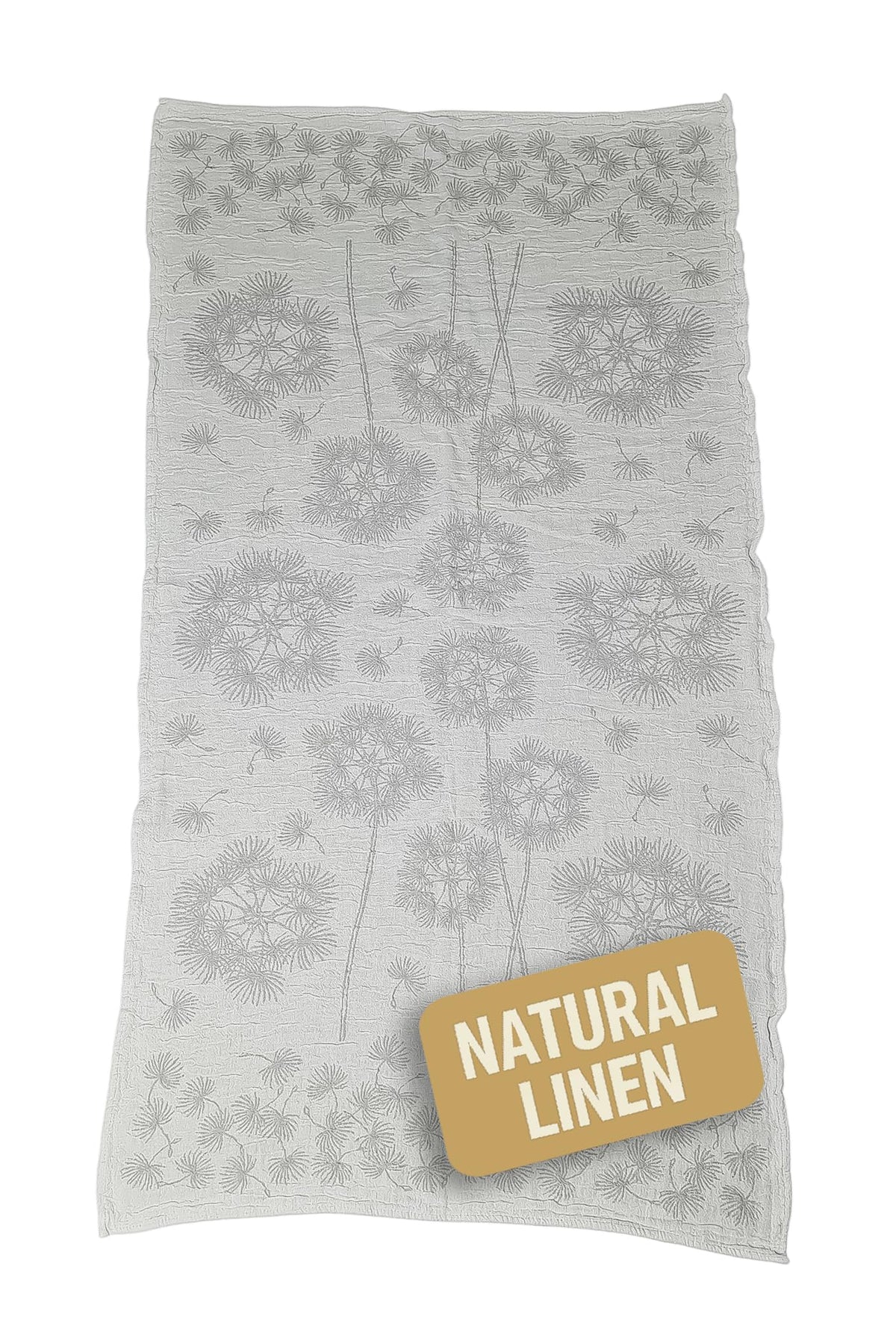 Linen Bath Towel 60?115 cm ? Absorbent & Compact Towel with Natural Linen Blend ? Not Fluffy, Durable Jacquard Design ? OEKO-TEX Certified (Aira)
