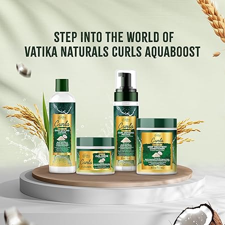 Vatika Naturals Curls Leave-In Conditioner Hydrating & Defining for Curly Hair