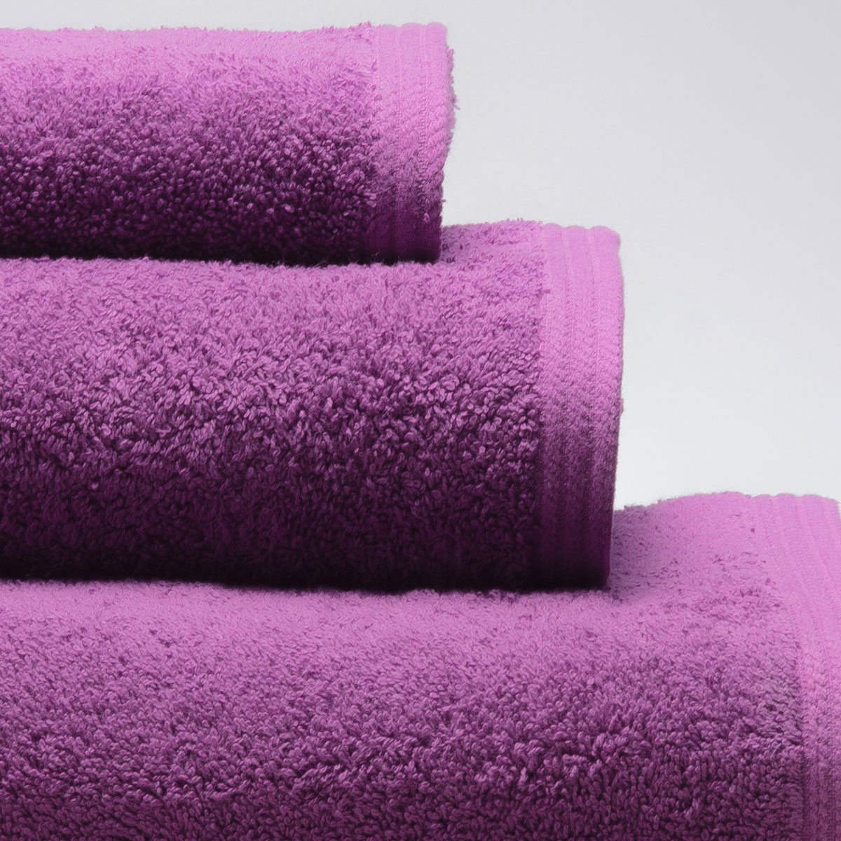 Sancarlos - Set of 4 Ocean Wash Basin Towels, Purple, 100% Cotton, 550 g/m2
