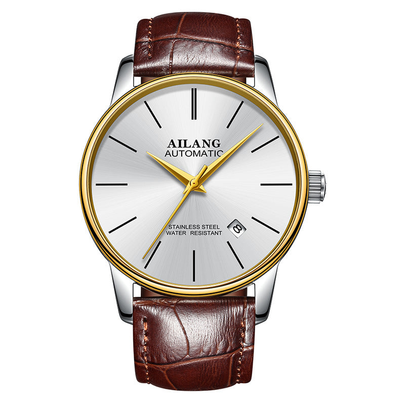 Men's Automatic Mechanical Watch - Rose Gold Black Premium Wrist Watch