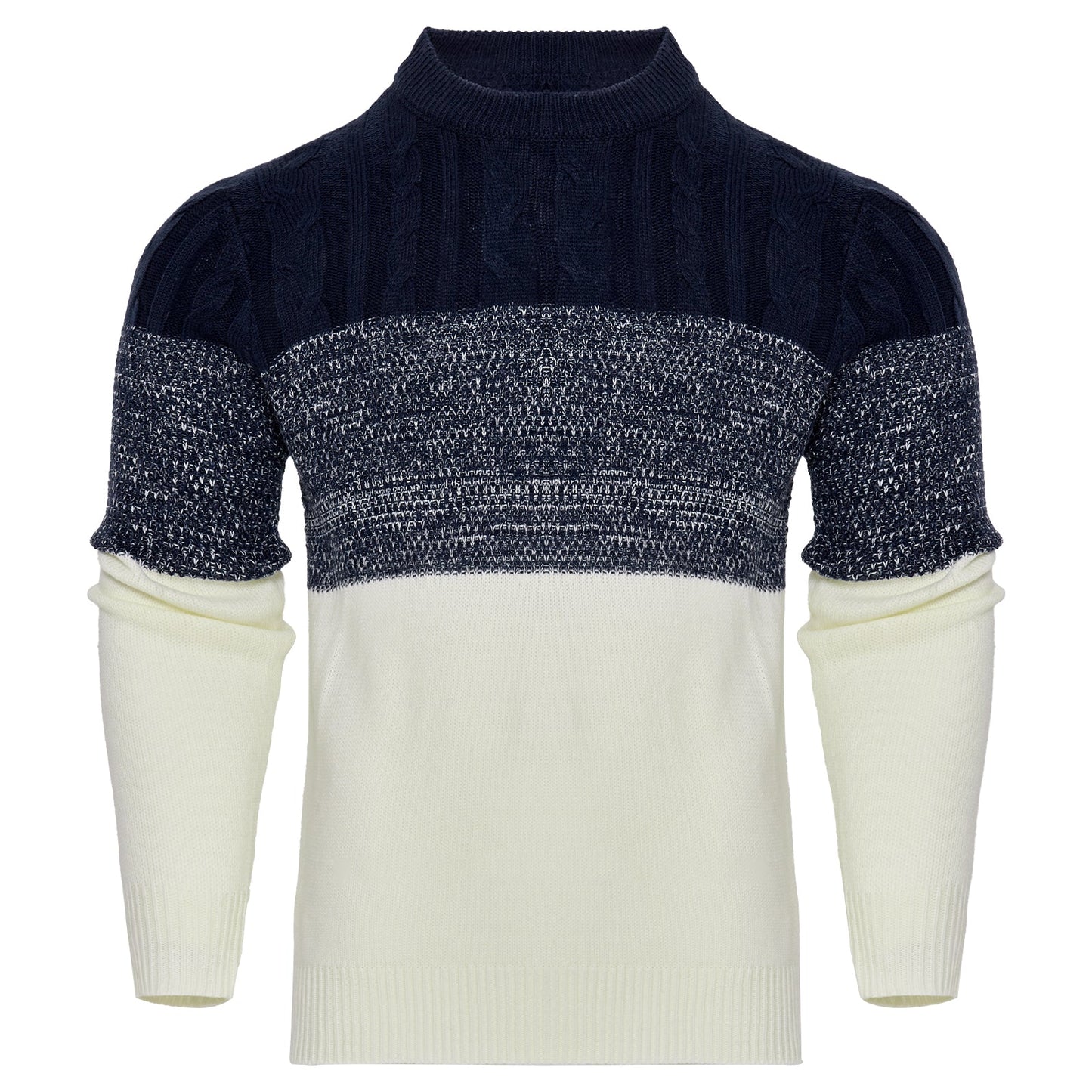 Men's Knitted Sweater Fashion Long-sleeved Pullover Tops Fall And Winter Clothing