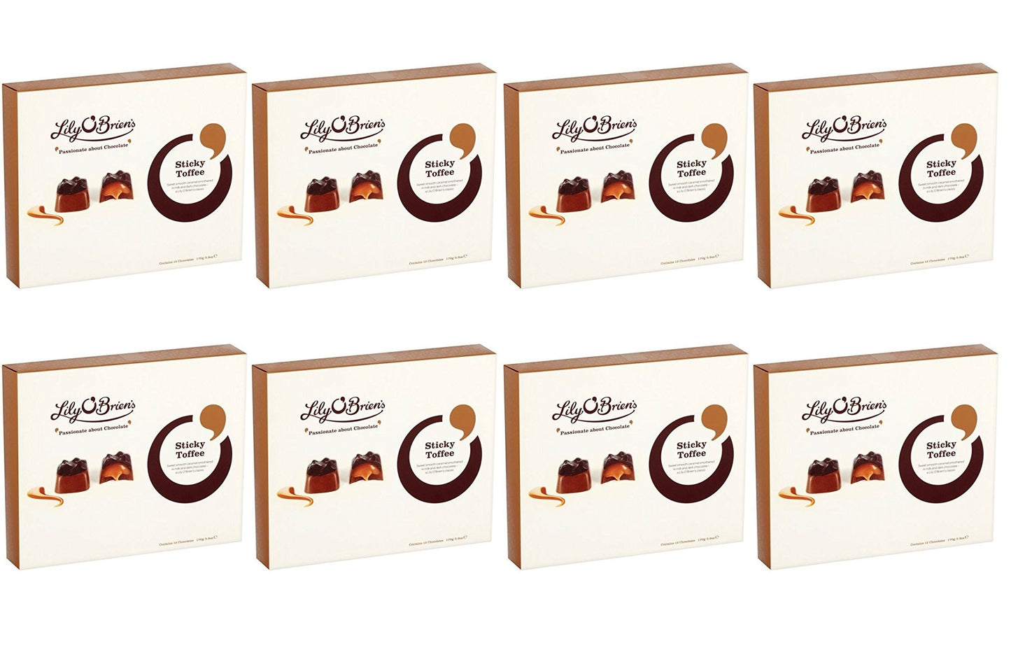 8 x Lily O Brien's Sticky Toffee
