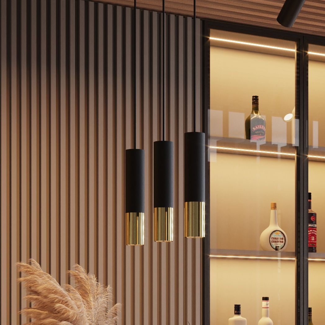 Pendant lamp steel Loopez modern Design GU10