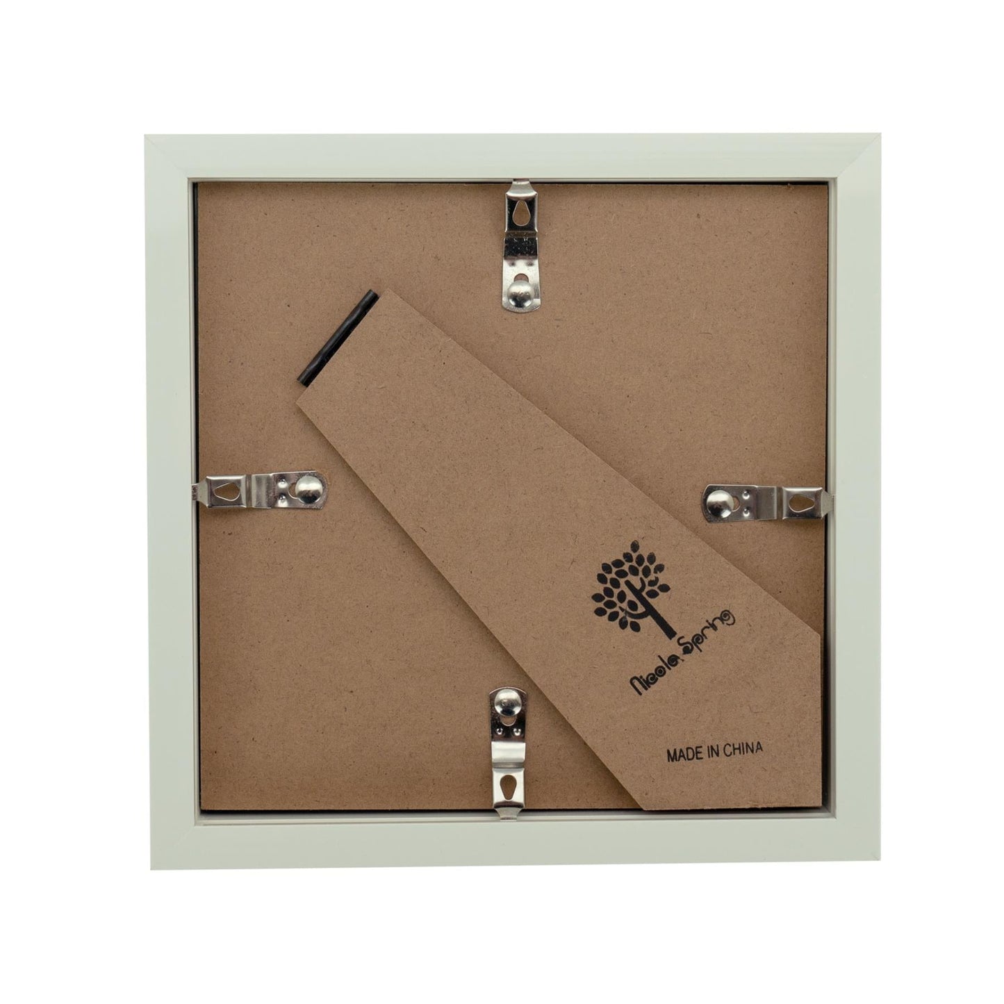 6" x 6" White 3D Box Photo Frame with 2" x 2" Mount