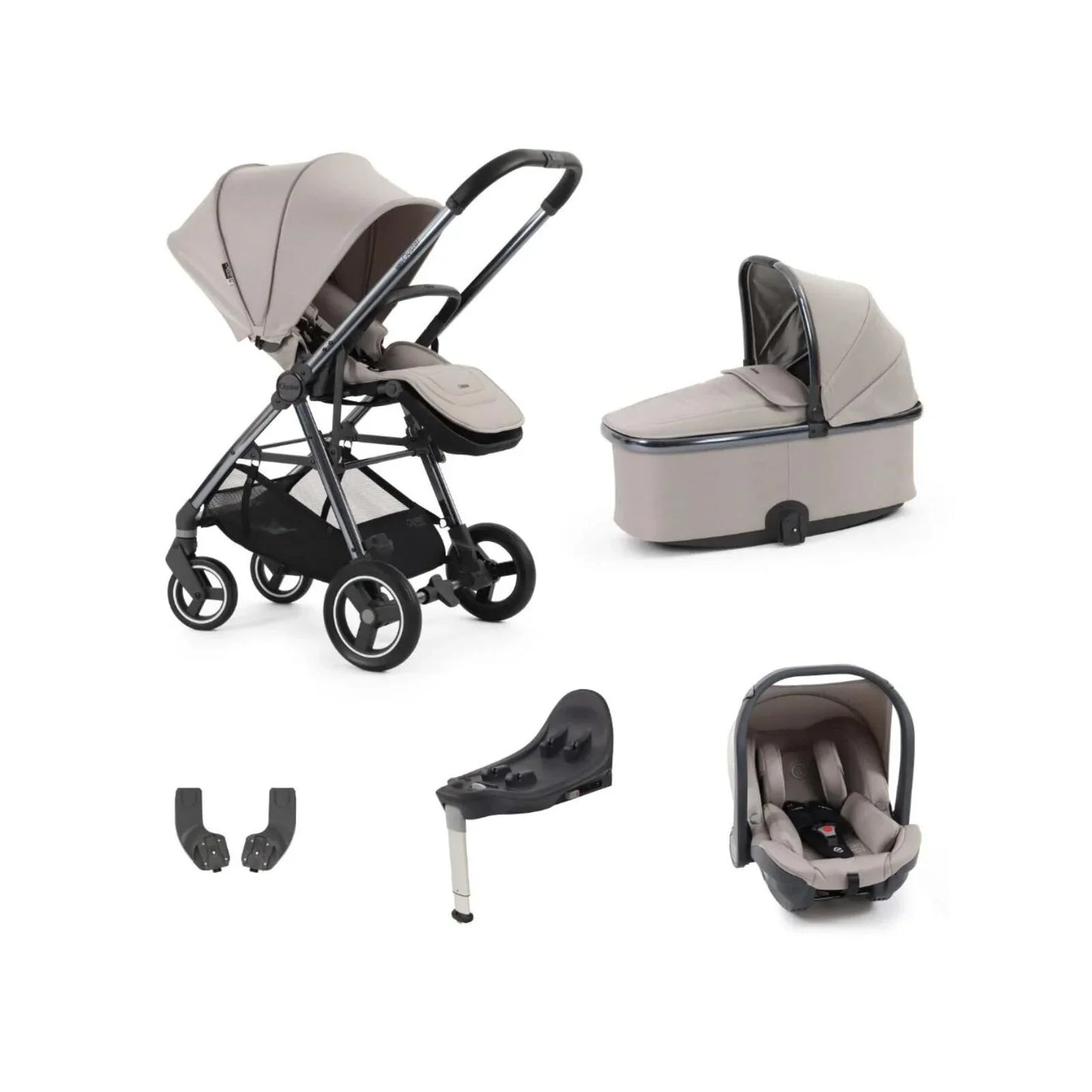 Oyster Gravity+ Stroller 5 pcs Bundle - Stone