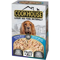 Cookhouse Dog Chicken Breast & Fish Fillets In Jelly x 36