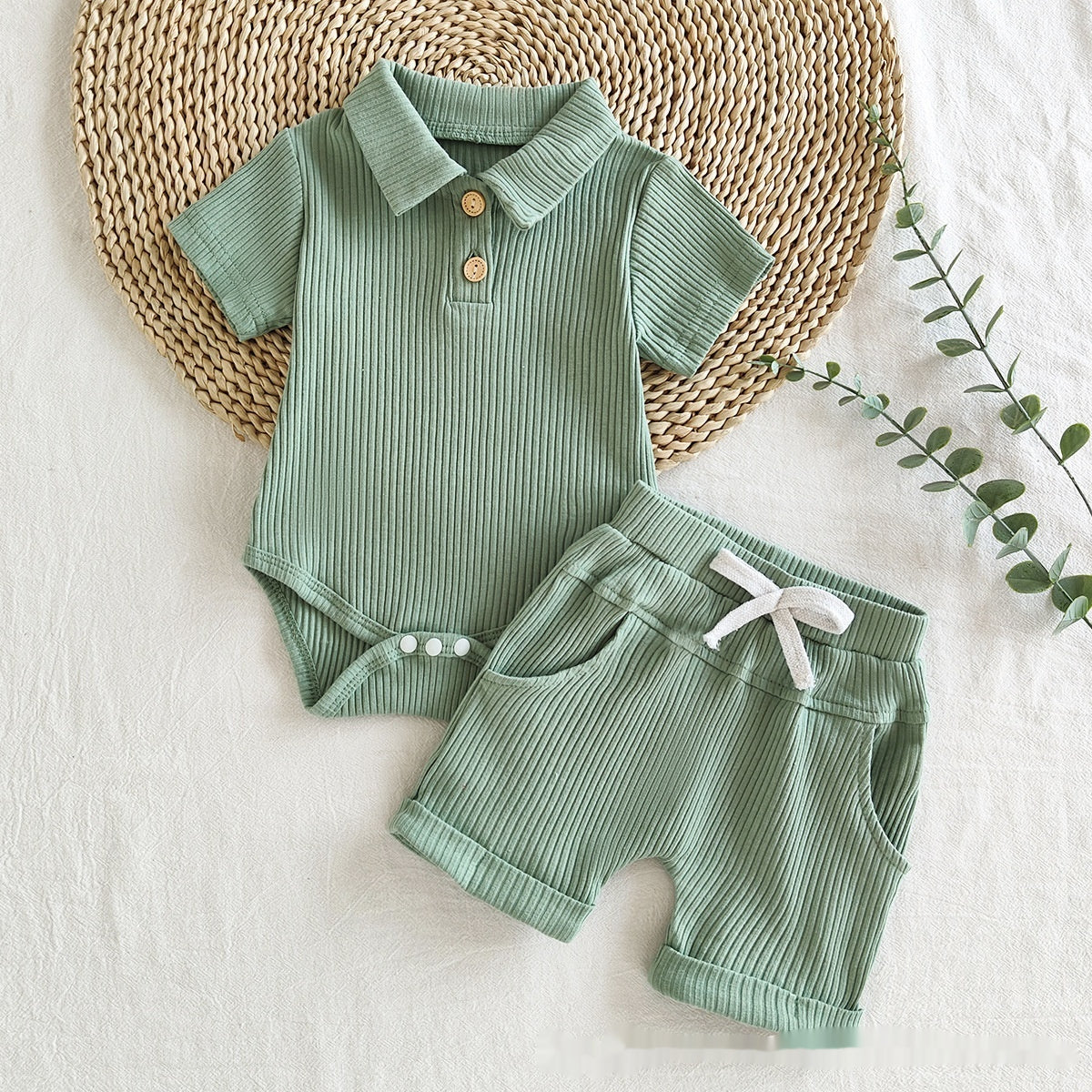 Boys' Short Sleeved Kazakhstan Suit