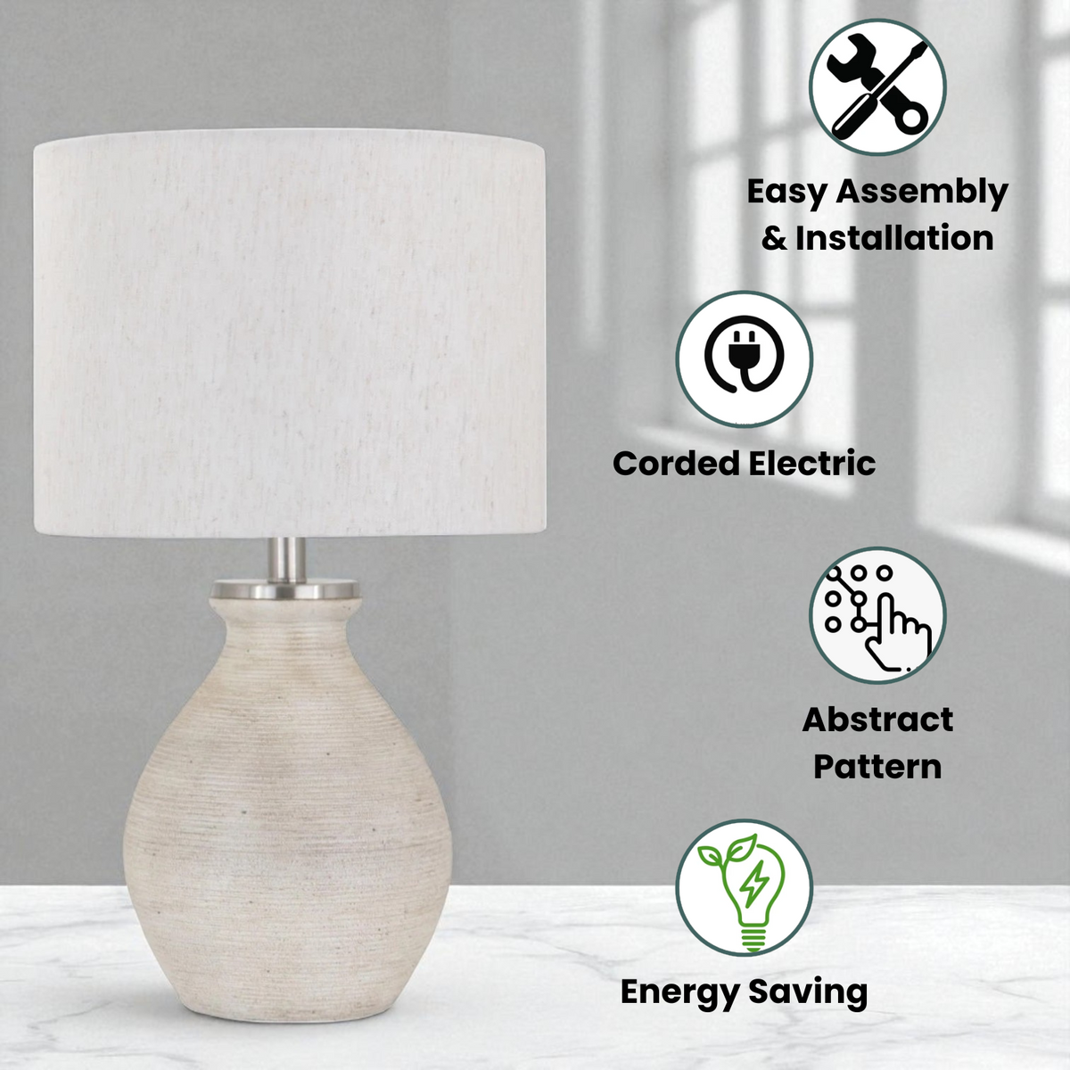 57CM CERAMIC TABLE LAMP