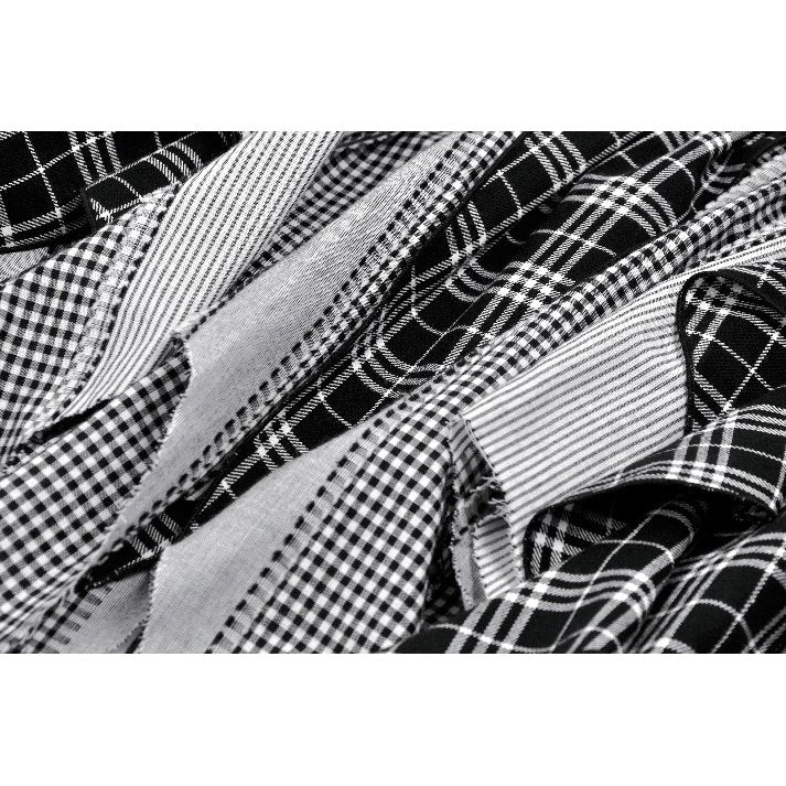 Dark in Love Morrigan Punk Patchwork Skirt