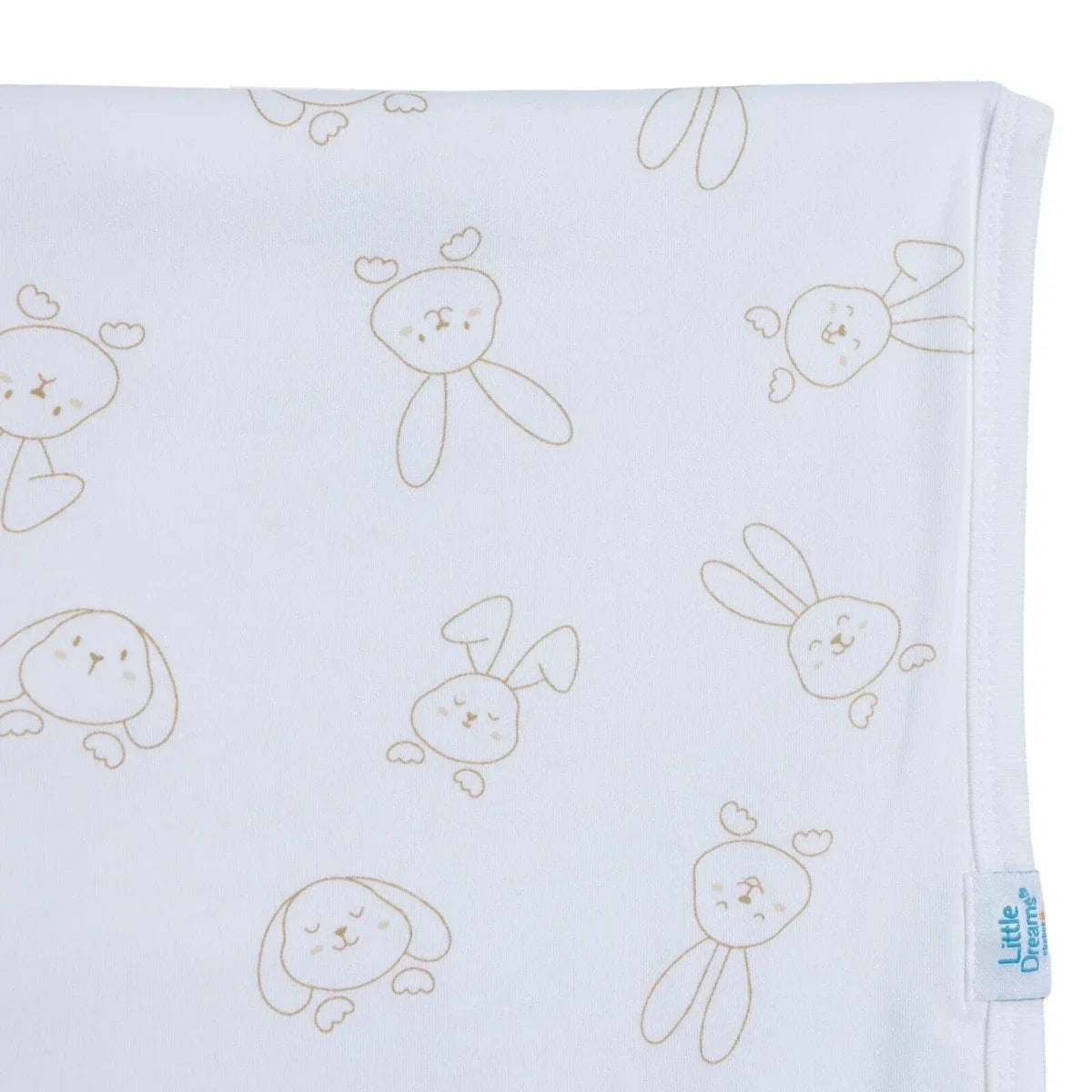 Little Dreams Girls Cotton Jersey Blankets - Ecru