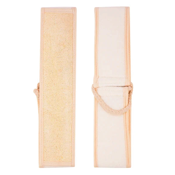 Fine Lines UK Loofah Back Massager, Exfoliating & Deep Cleansing for All Skin Types, Long Handle