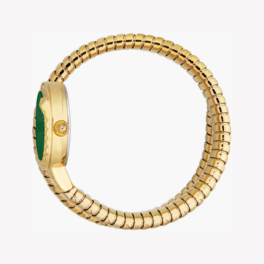 Just Cavalli Women's Gold Watch, Dark Green Dial | Jc1l301m0035