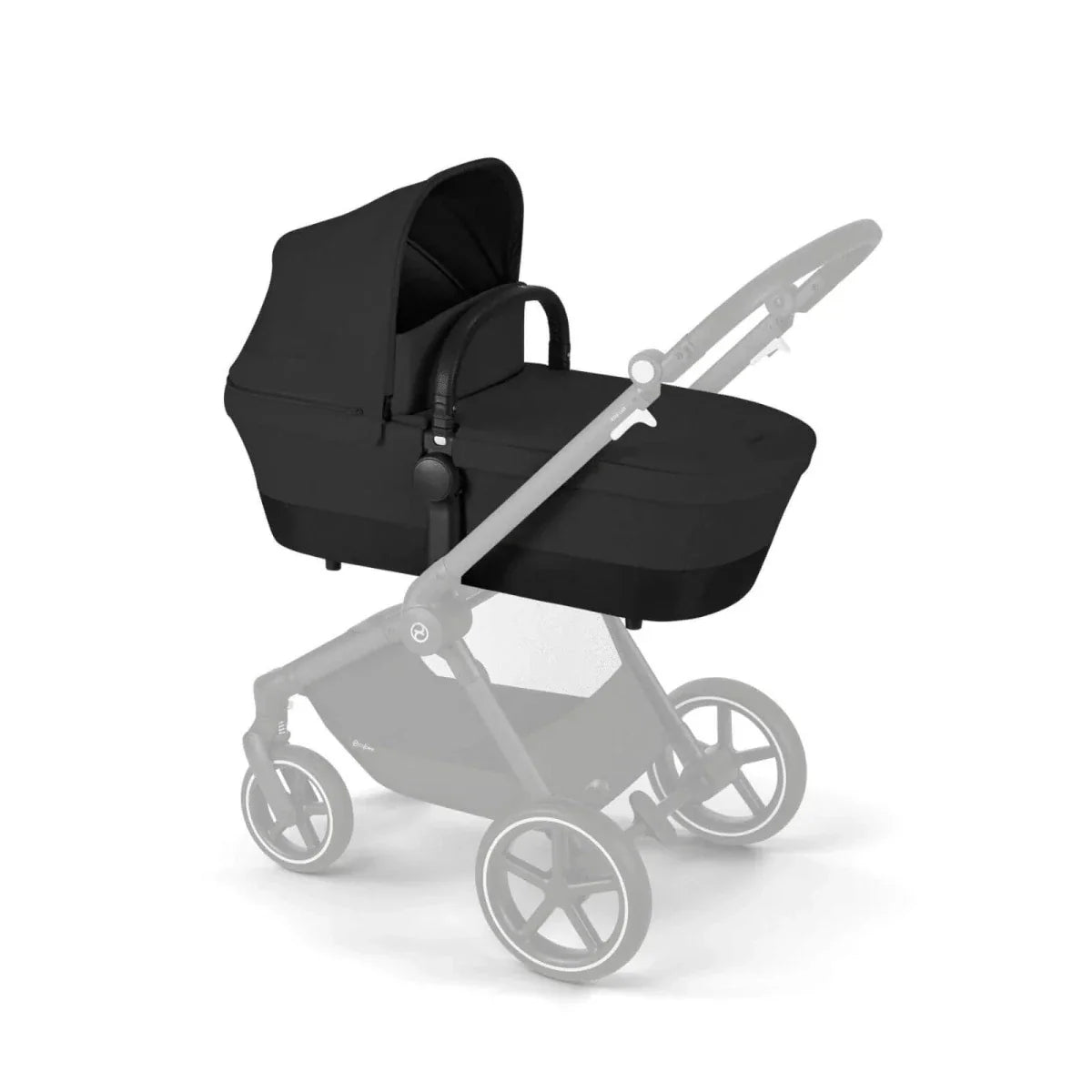 Cybex EOS Lux Silver 2-in-1 Pushchair - Moon Black
