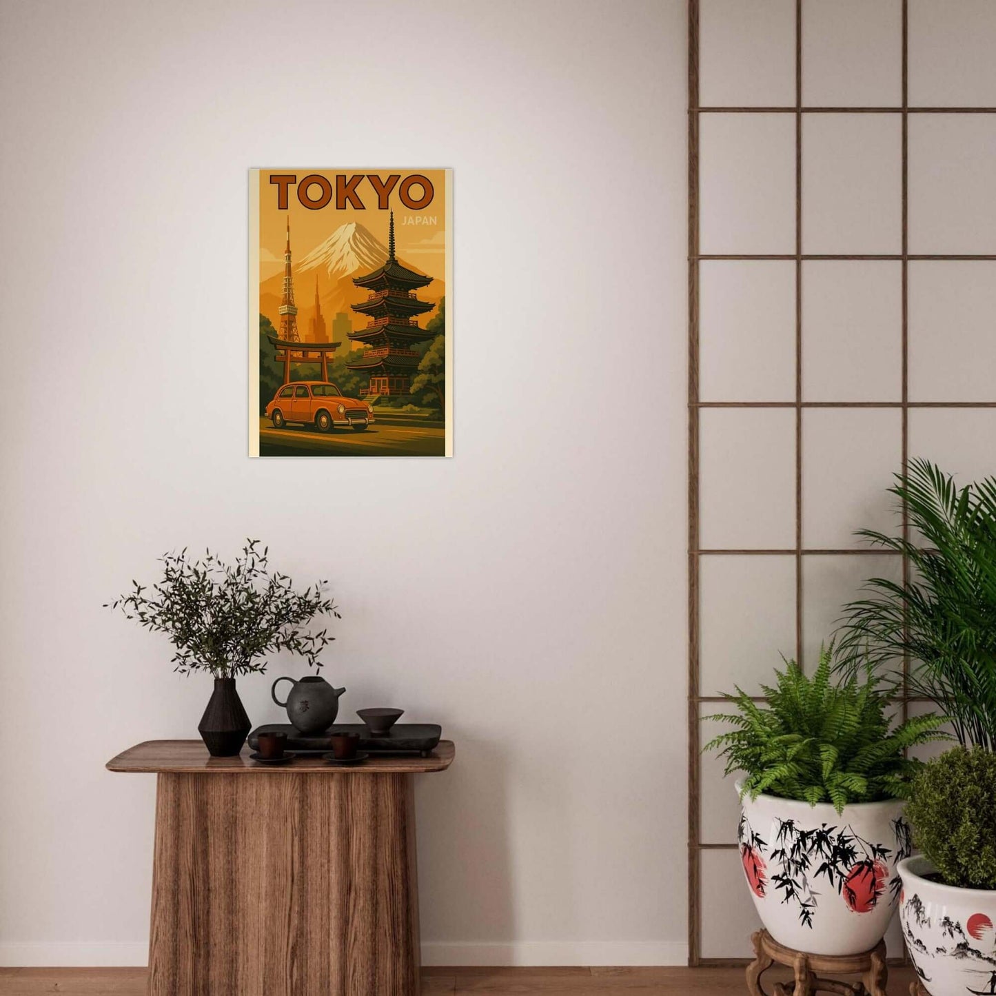Vintage Tokyo Travel Poster