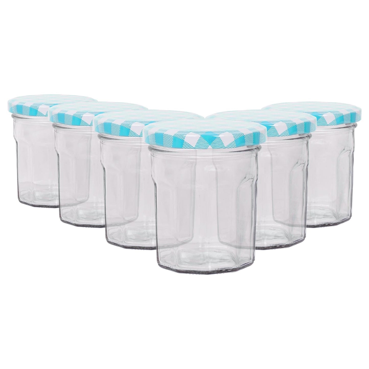 150ml Glass Jam Jars with Lids - Pack of 6