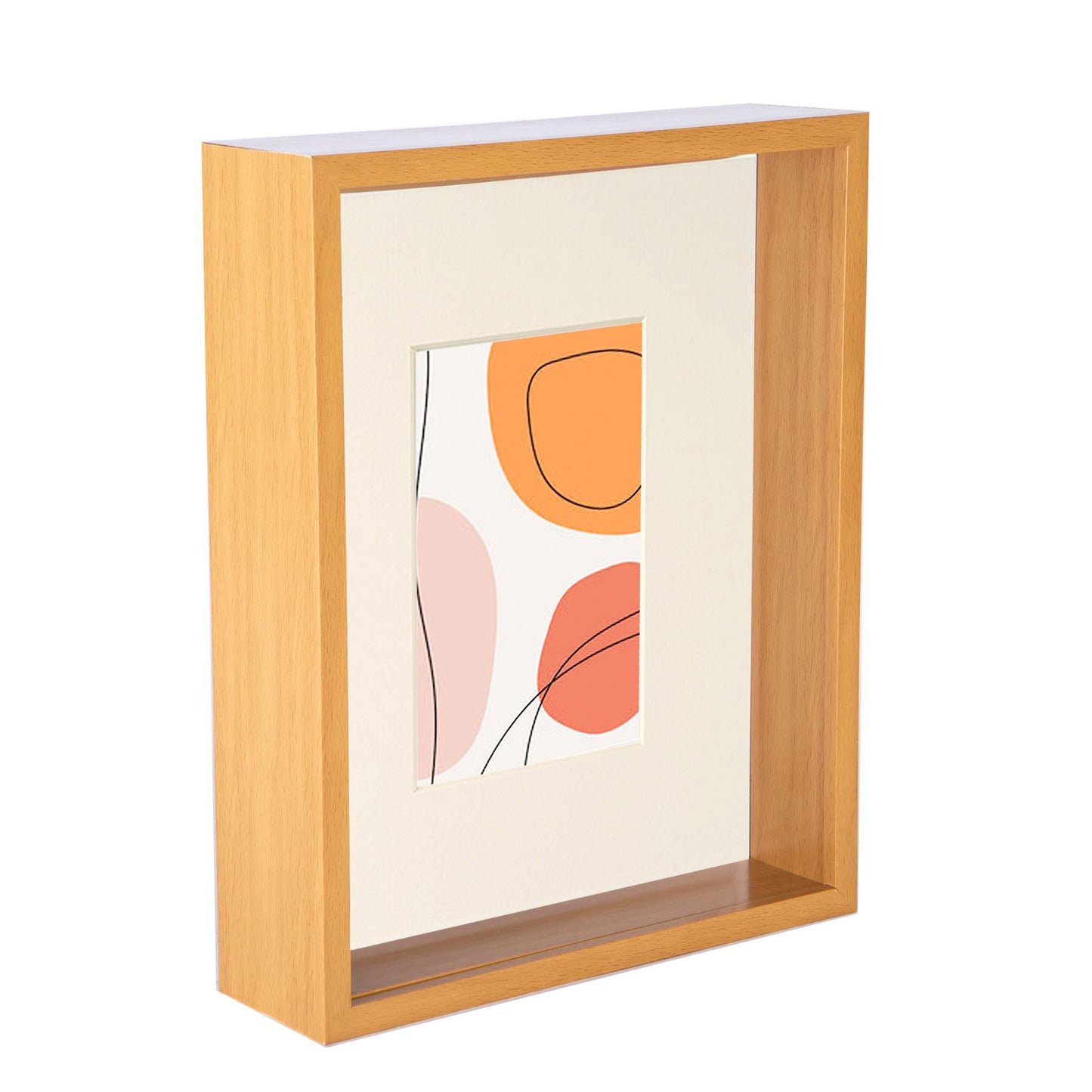 8" x 10" 3D Deep Box Photo Frame with 4" x 6" Mount