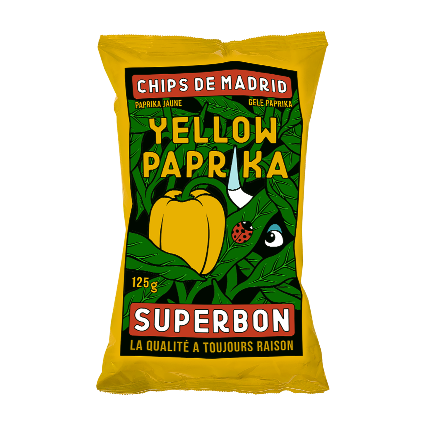 Superbon Yellow Paprika Chips De Madrid (125g)