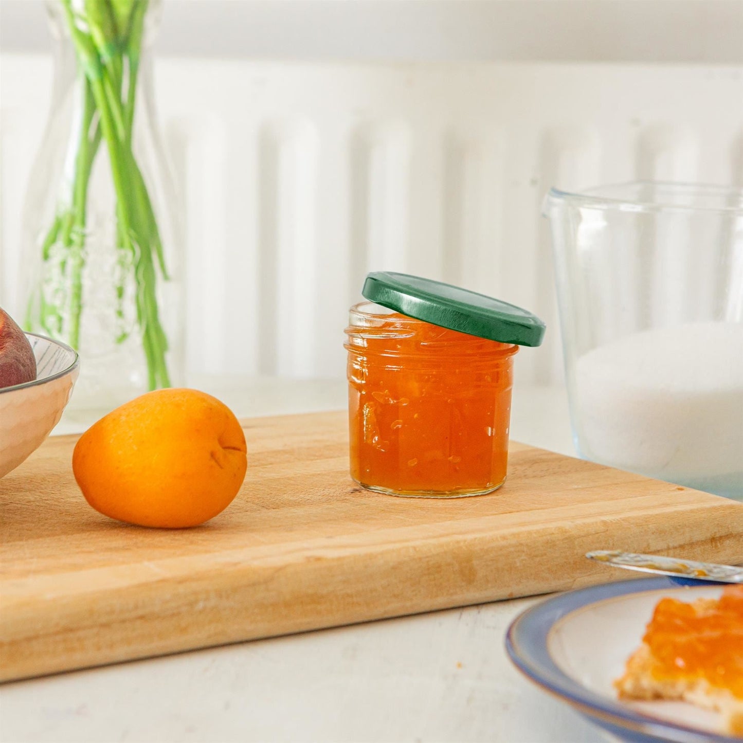 90ml Glass Jam Jars with Lids - Pack of 6