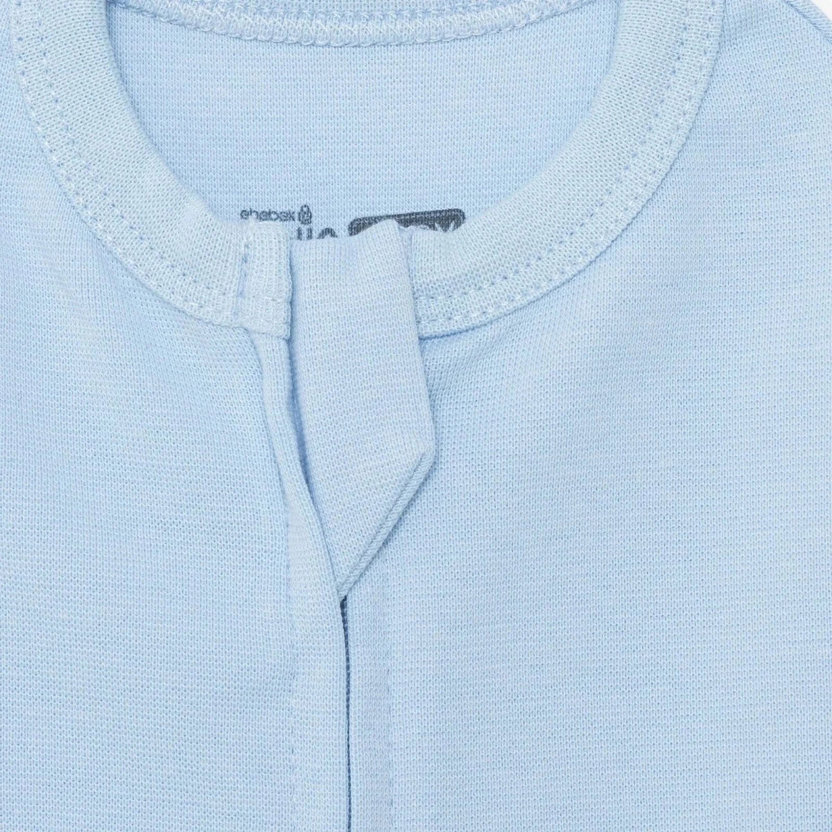 HelloBaby Unisex Swaddle Wrap Zip Fastening Crew Neck - Blue