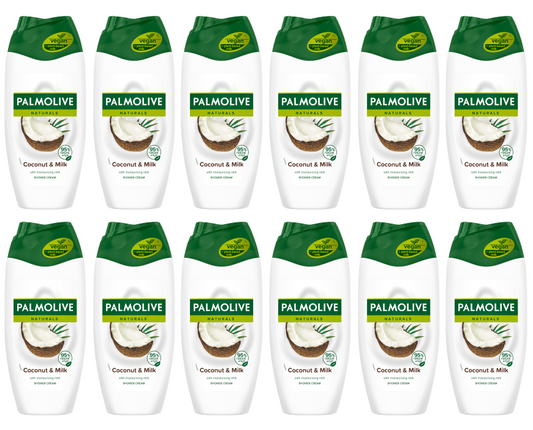 12 x Palmolive Shower Coconut - 250Ml