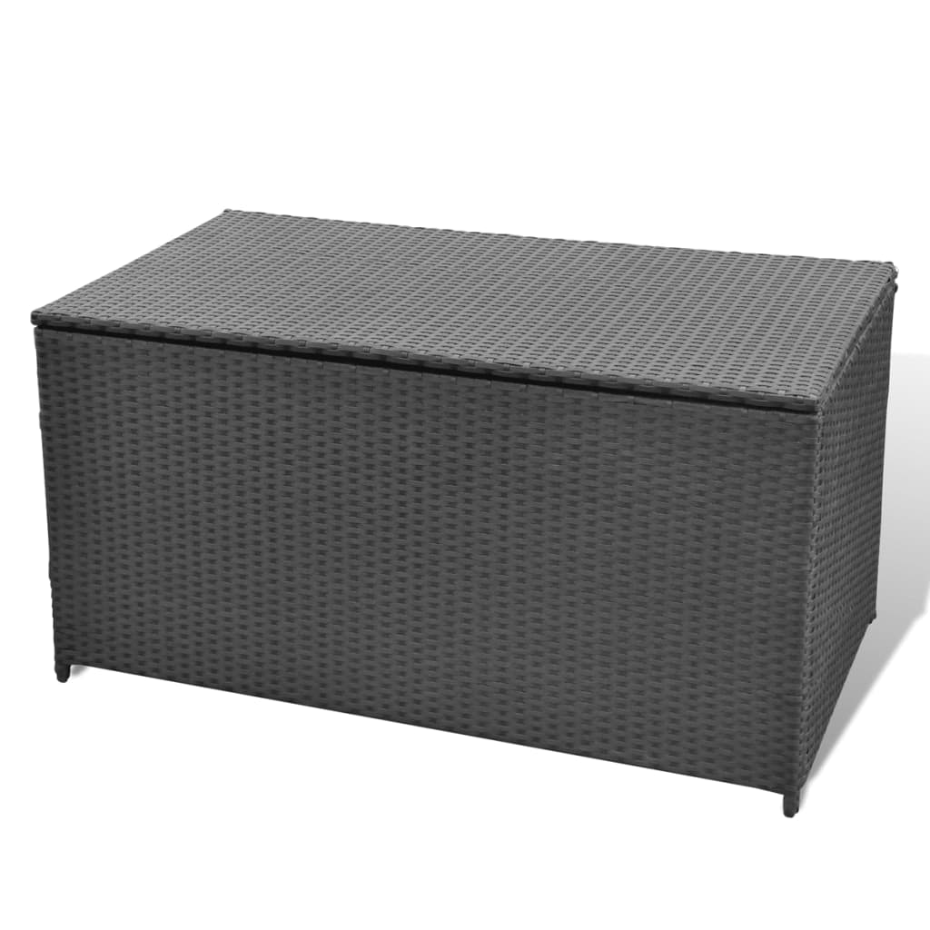 Outdoor Patio Poly Rattan Garden Storage Box Cushion Boxes Chest Cabinet
