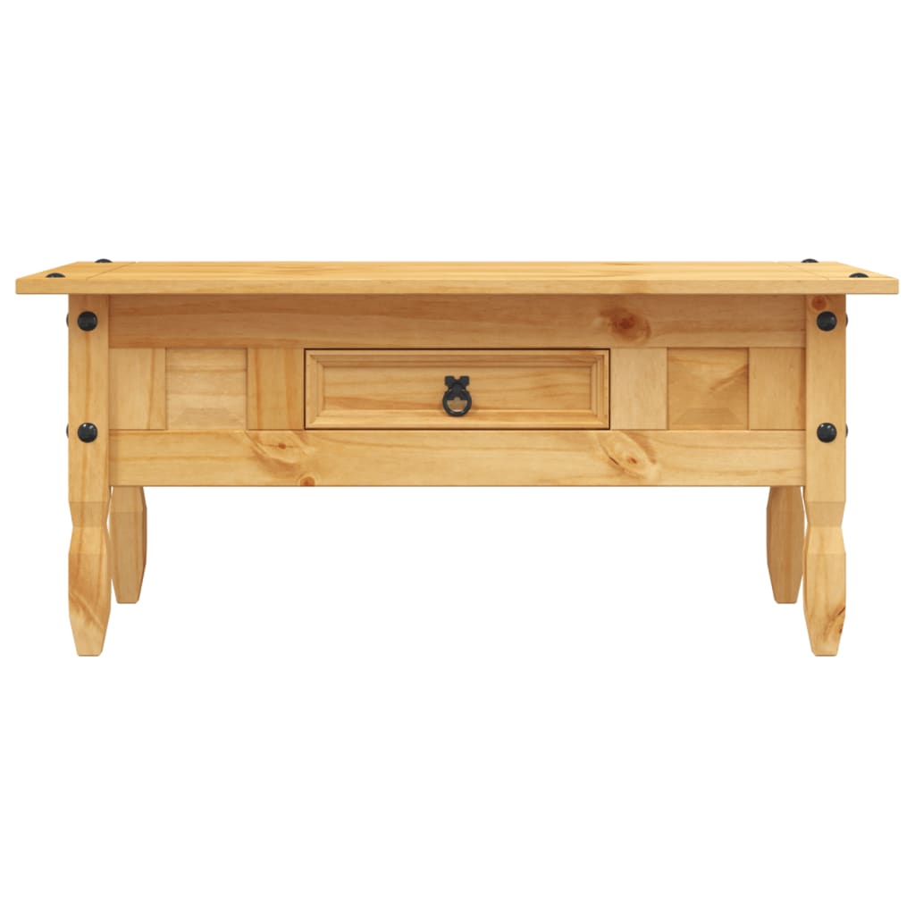 TEST - Rustic Wooden Coffee Table With Storage Drawer