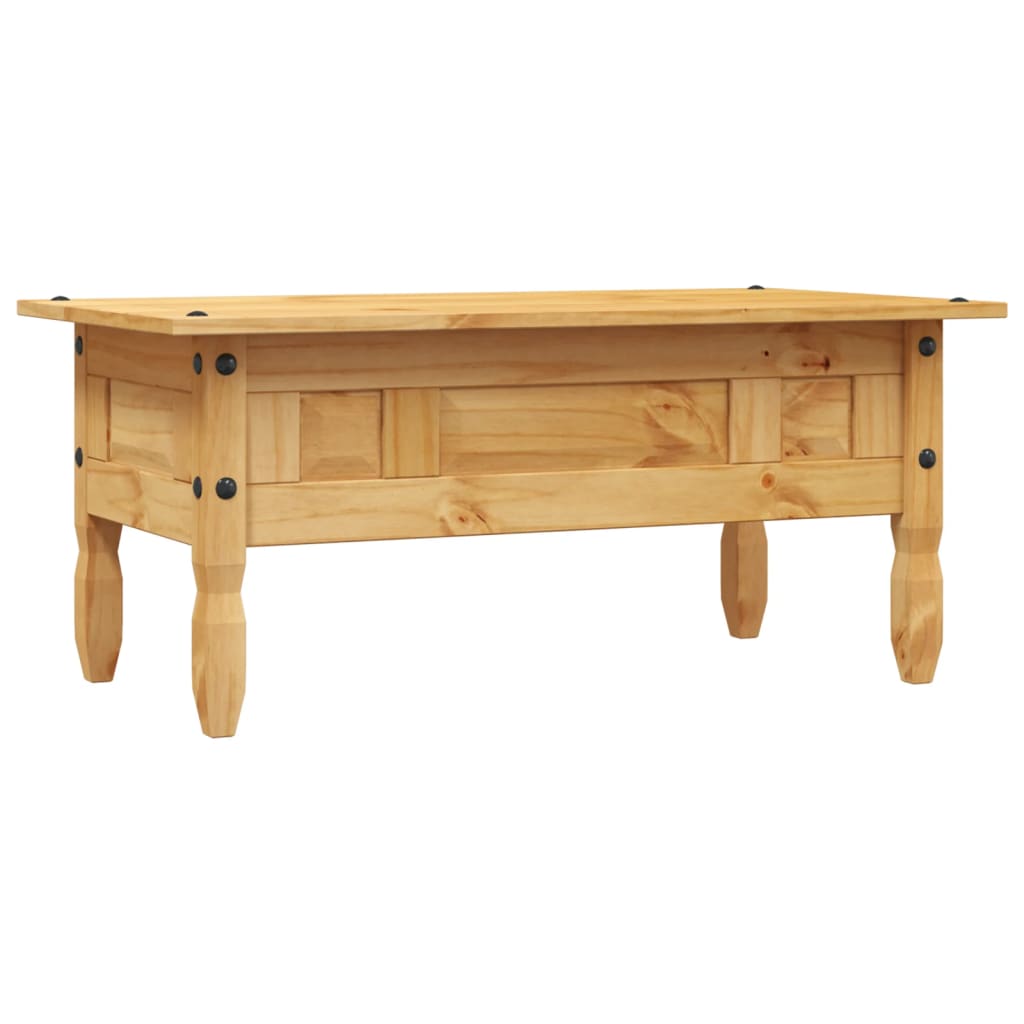 TEST - Rustic Wooden Coffee Table With Storage Drawer