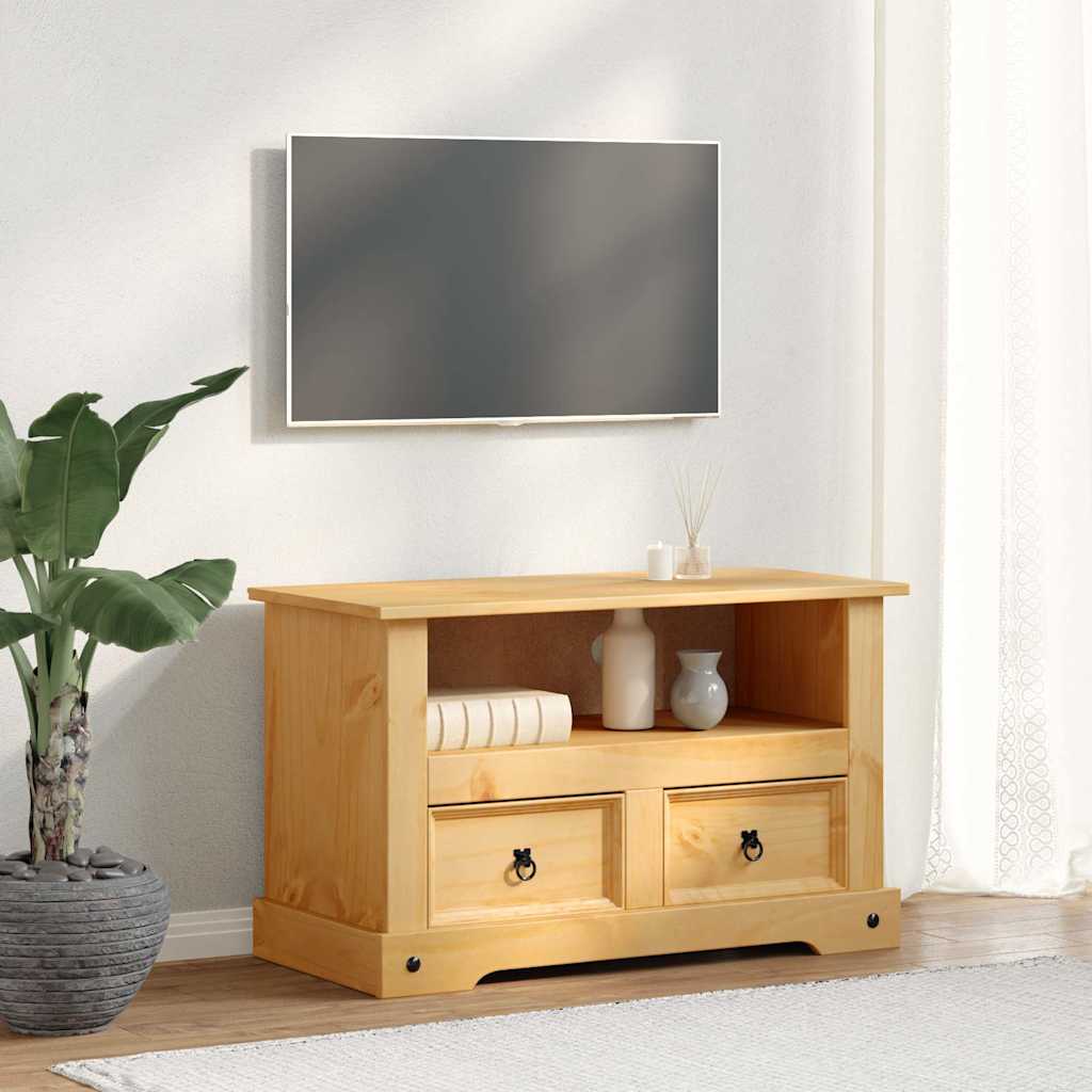 TV Cabinet Mexican Pine Corona Range 91x43x56 cm