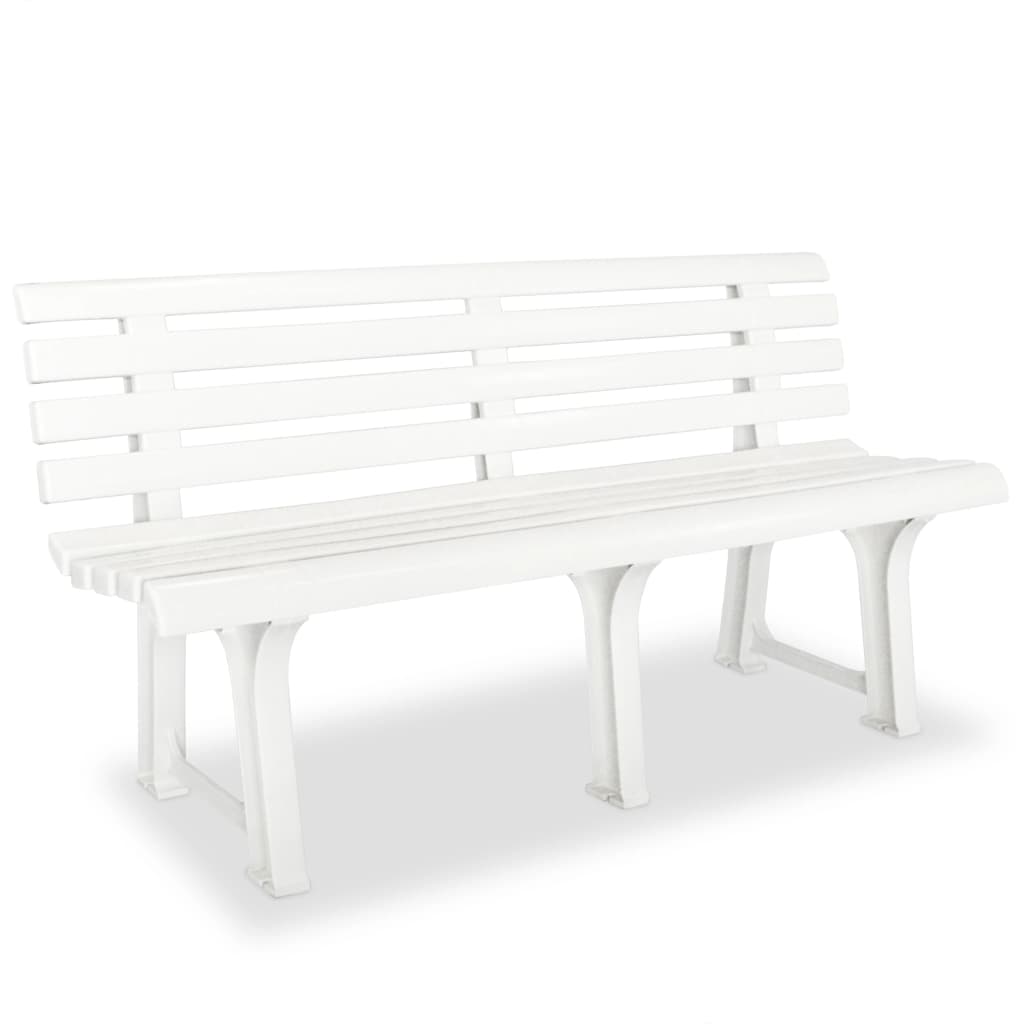 Outdoor Patio Plastic 2/3 Person Garden Bench Chair Outside Benches