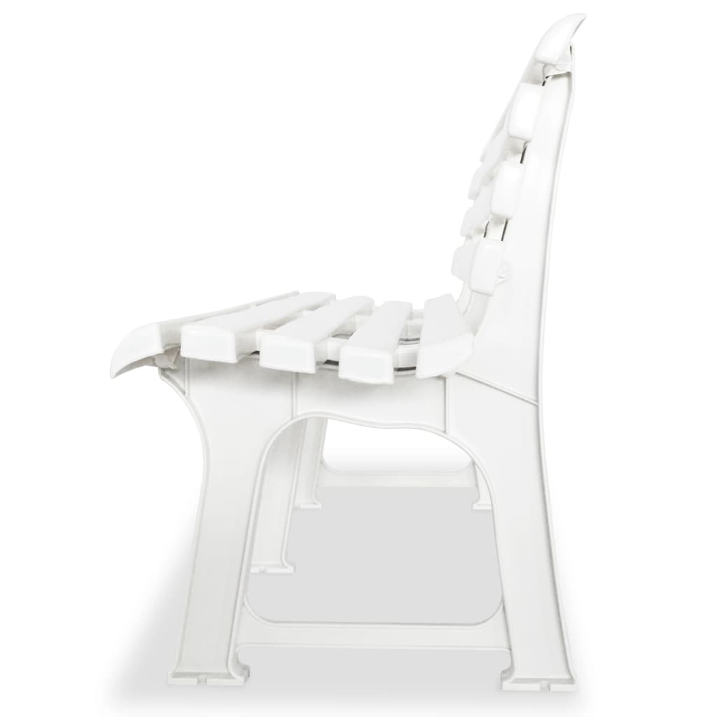 Outdoor Patio Plastic 2/3 Person Garden Bench Chair Outside Benches