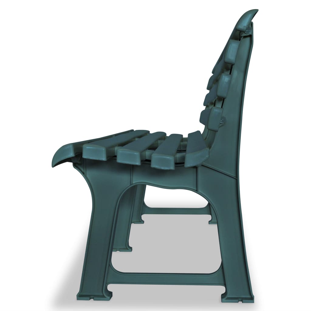 Outdoor Patio Plastic 2/3 Person Garden Bench Chair Outside Benches