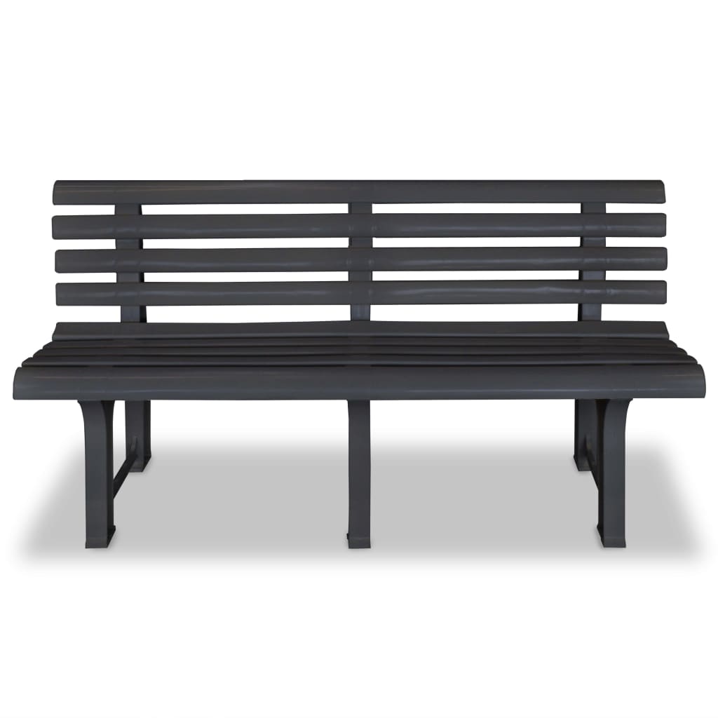 Outdoor Patio Plastic 2/3 Person Garden Bench Chair Outside Benches