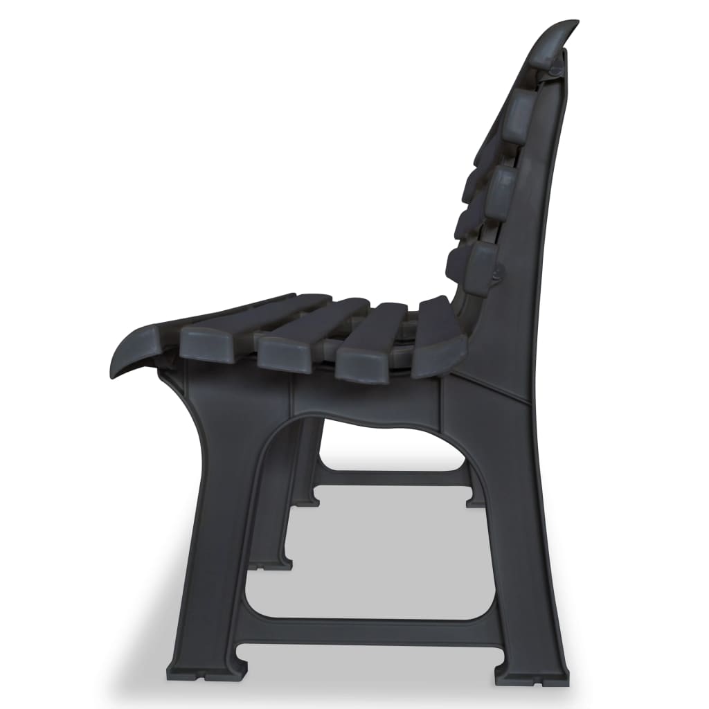 Outdoor Patio Plastic 2/3 Person Garden Bench Chair Outside Benches