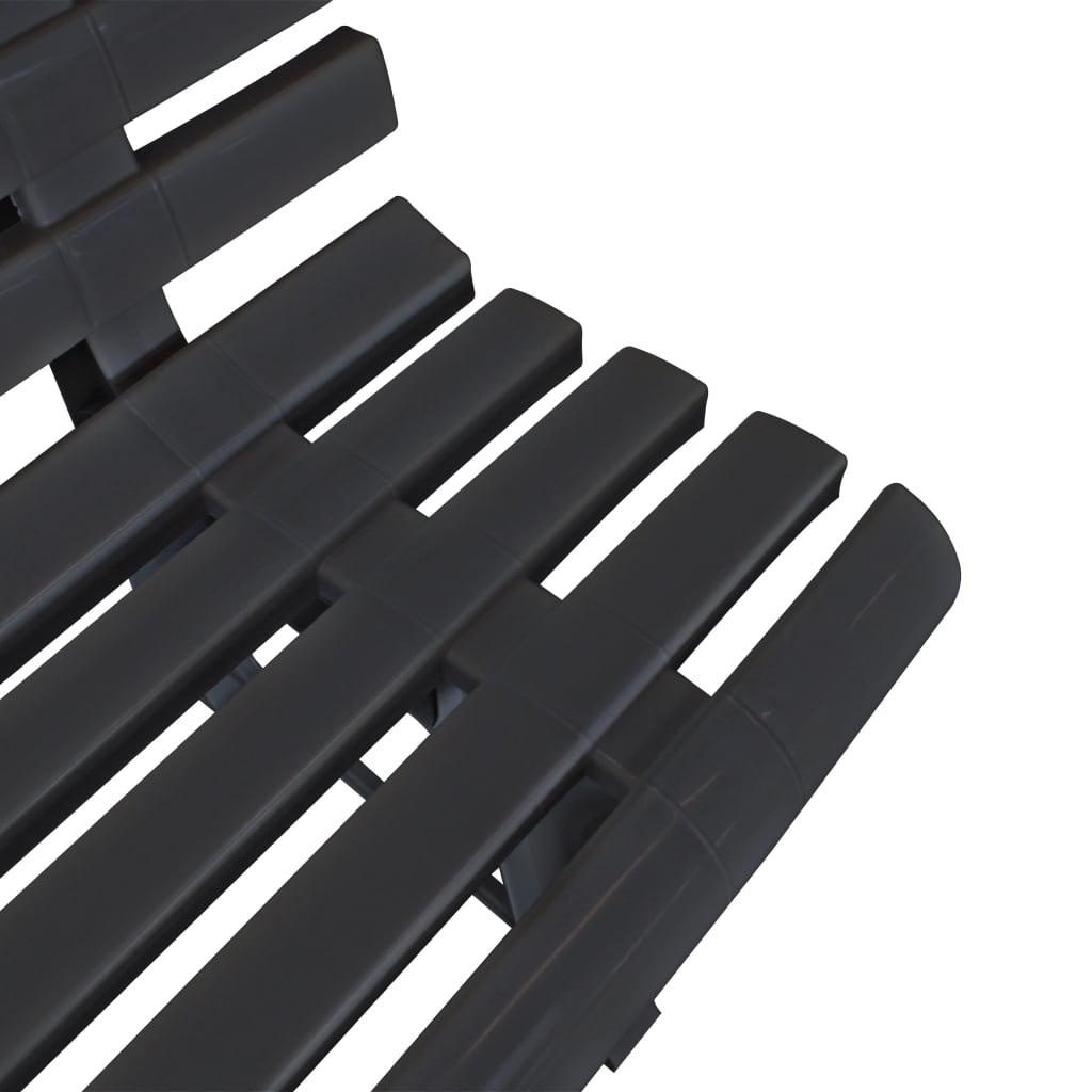 Outdoor Patio Plastic 2/3 Person Garden Bench Chair Outside Benches