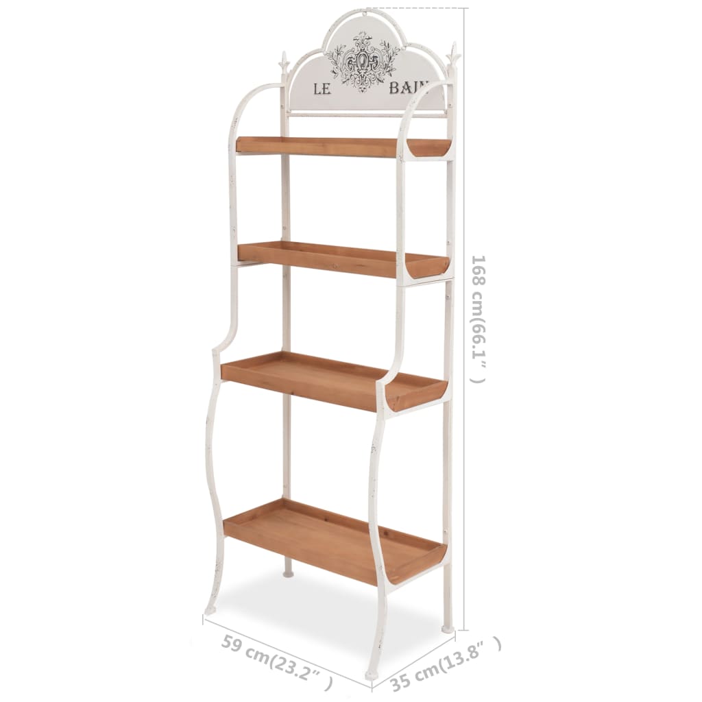 Freestanding Shelving Unit 59x35x168 cm