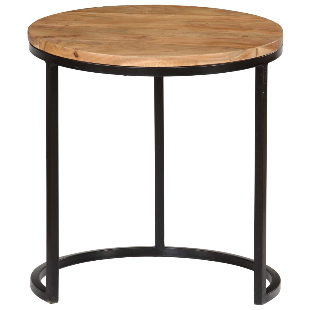 Coffee Table Set 3 Pieces Solid Acacia Wood