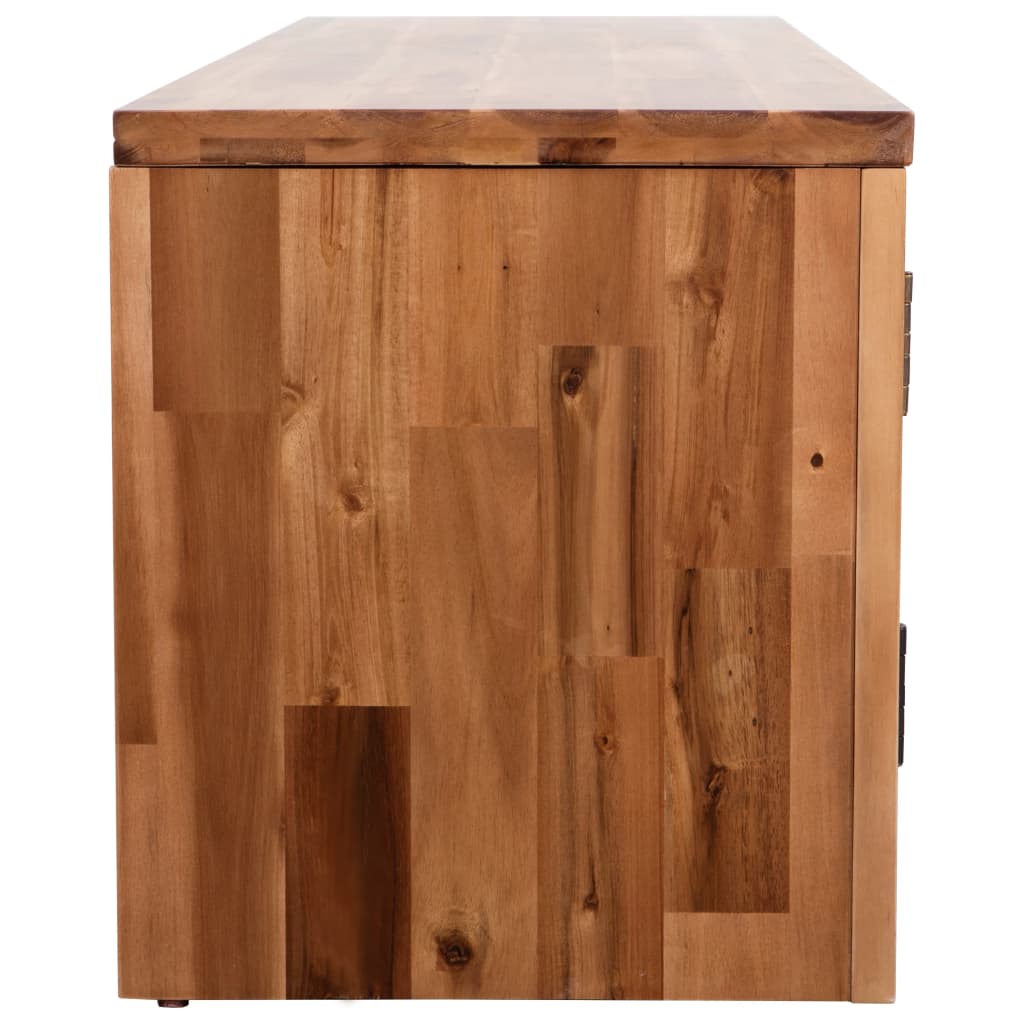 TV Cabinet Solid Acacia Wood 120x35x40 cm