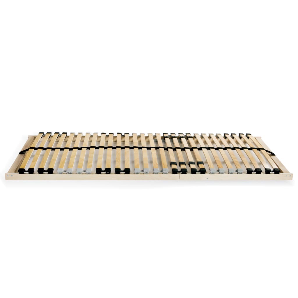 Slatted Bed Base without Mattress with 28 Slats 7 Zones 70x200 cm