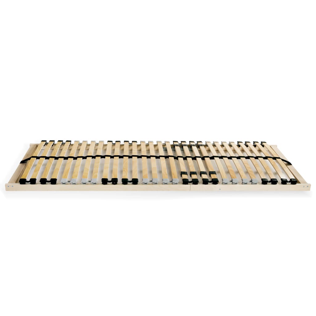 Slatted Bed Base without Mattress with 28 Slats 7 Zones 80x200 cm