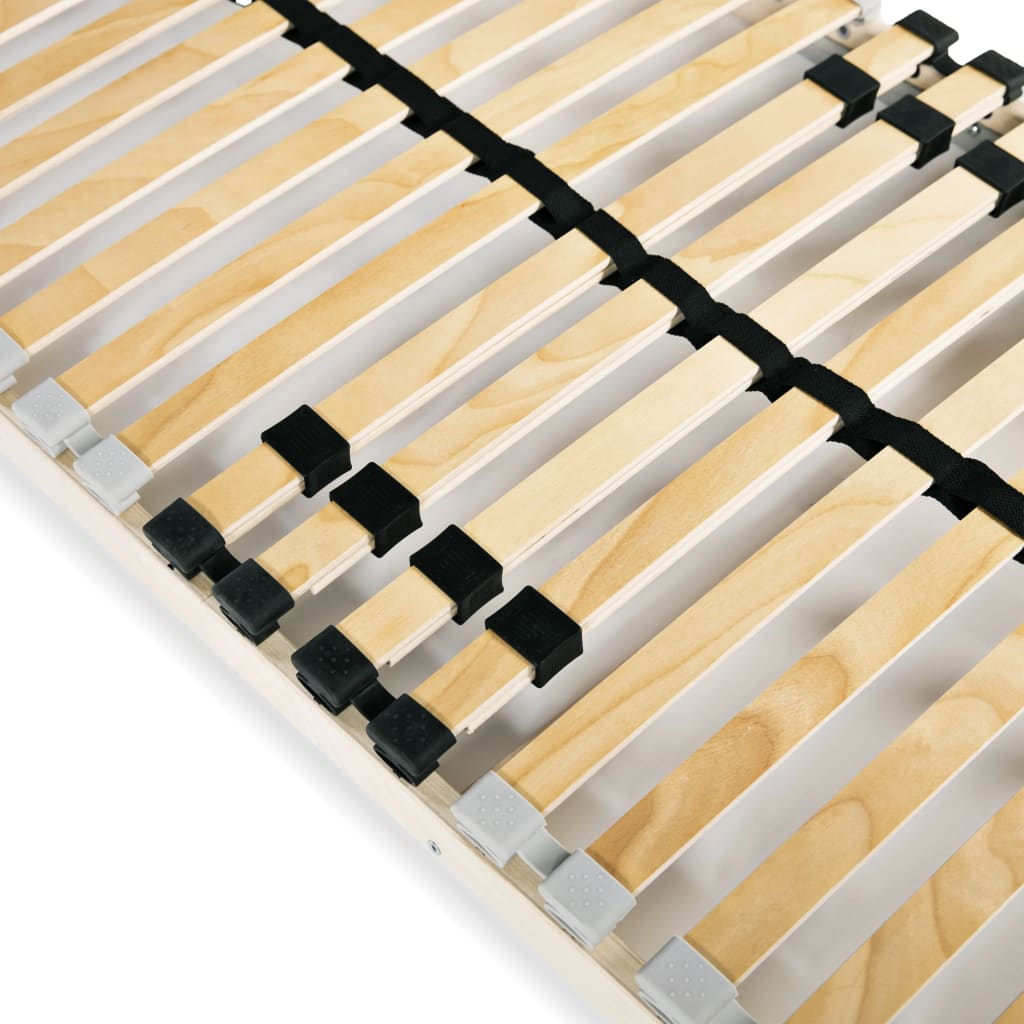 Slatted Bed Base without Mattress with 28 Slats 7 Zones 90x200 cm