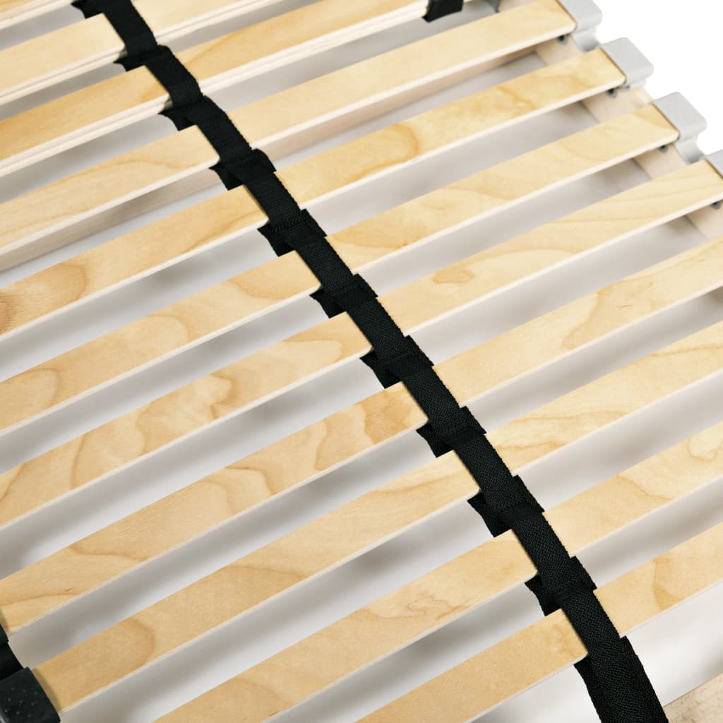 Slatted Bed Base without Mattress with 28 Slats 7 Zones 90x200 cm