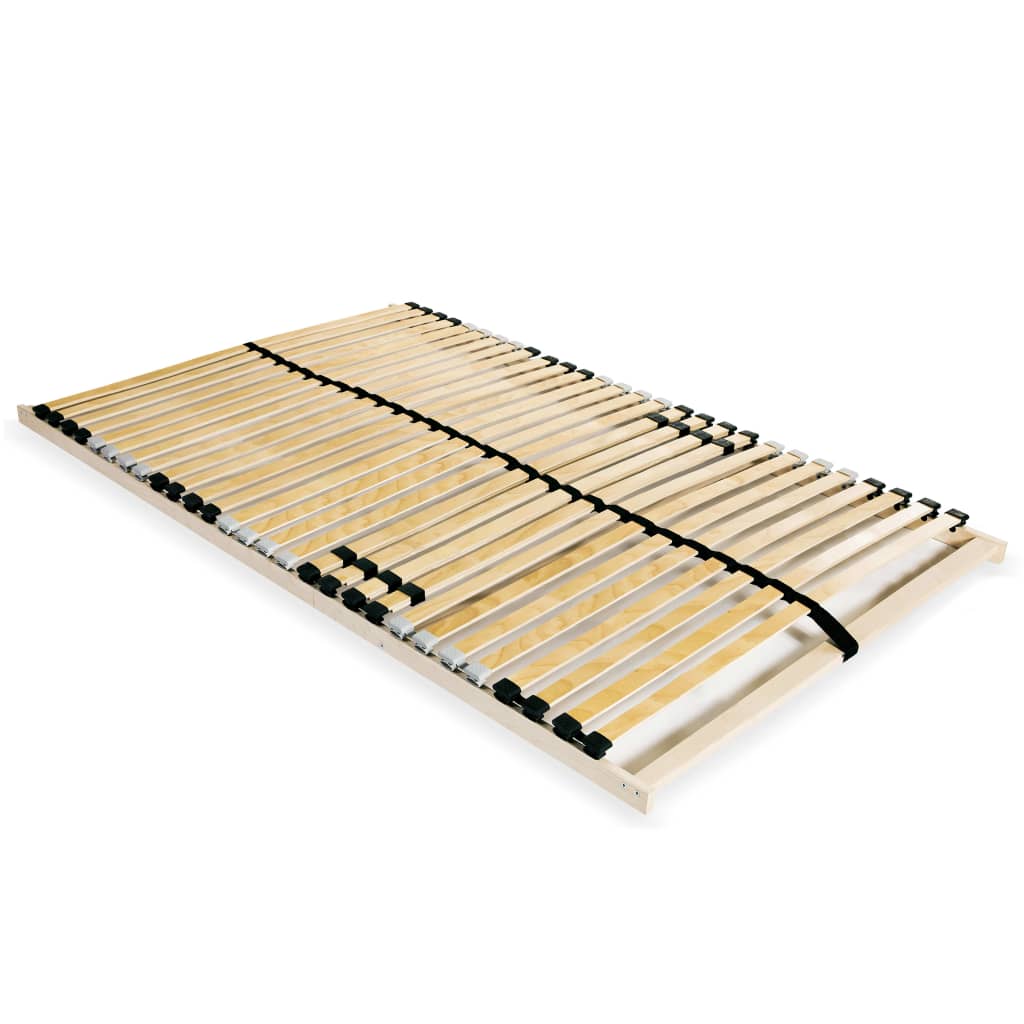 Slatted Bed Base without Mattress with 28 Slats 7 Zones 140x200 cm