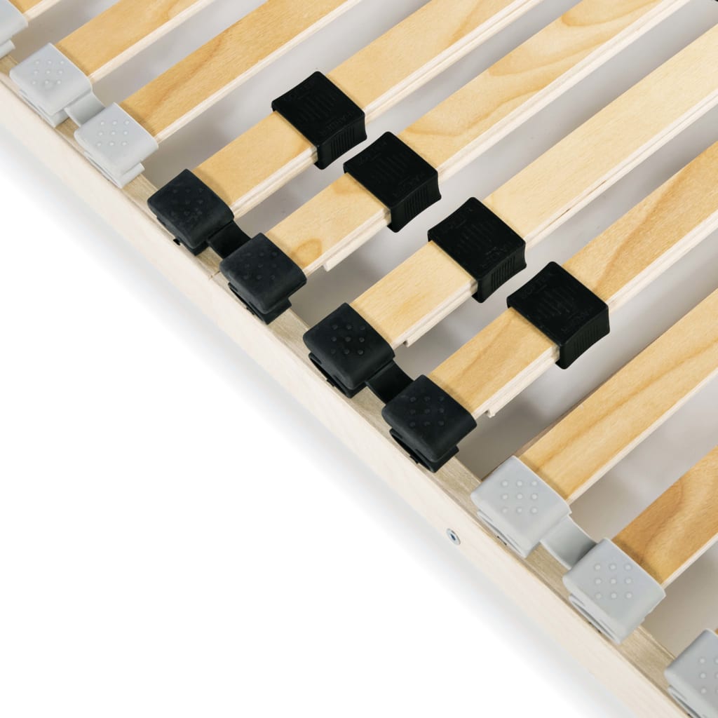 Slatted Bed Base without Mattress with 28 Slats 7 Zones 140x200 cm