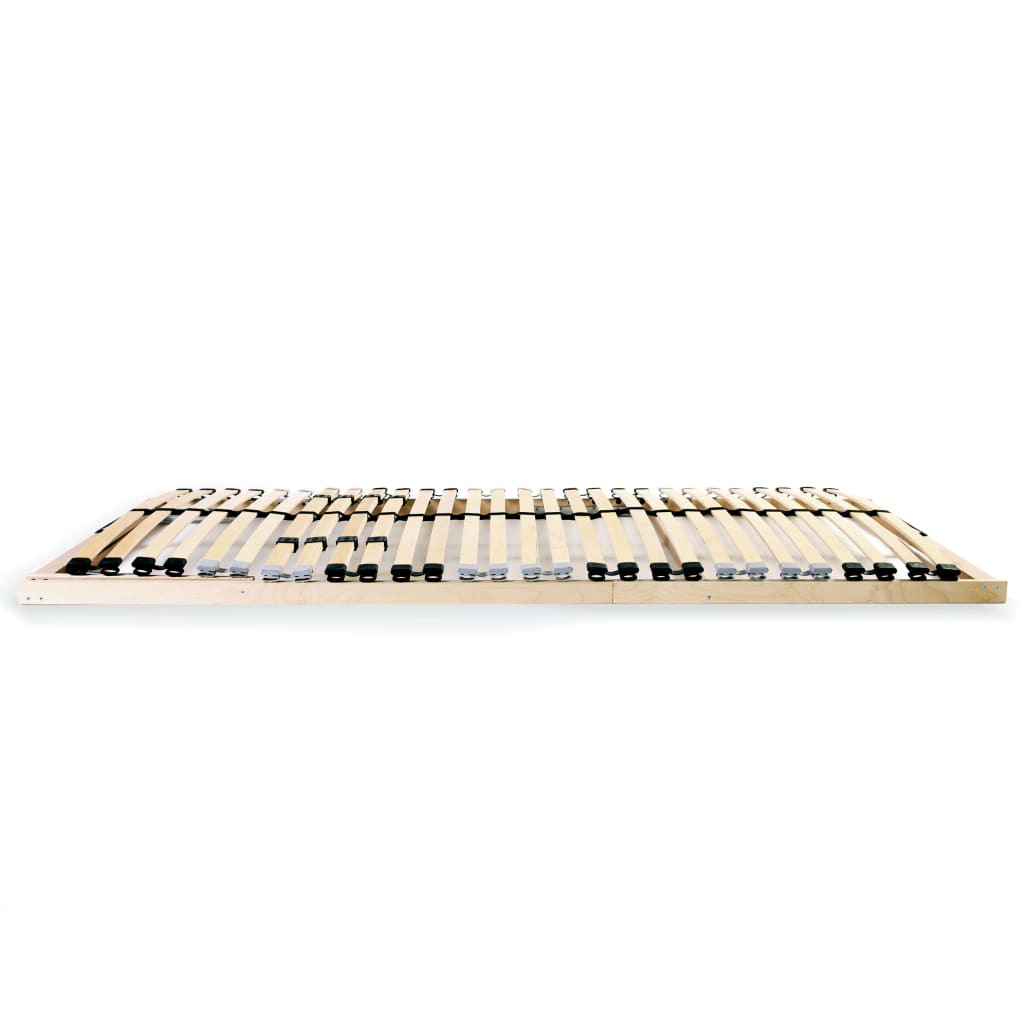 Slatted Bed Base without Mattress with 28 Slats 7 Zones 140x200 cm