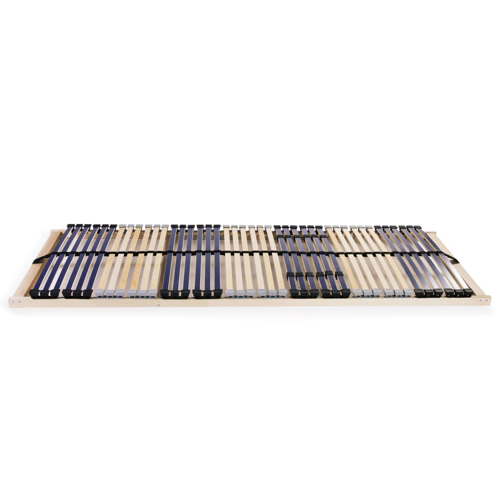 Slatted Bed Base without Mattress with 42 Slats 7 Zones 90x200 cm