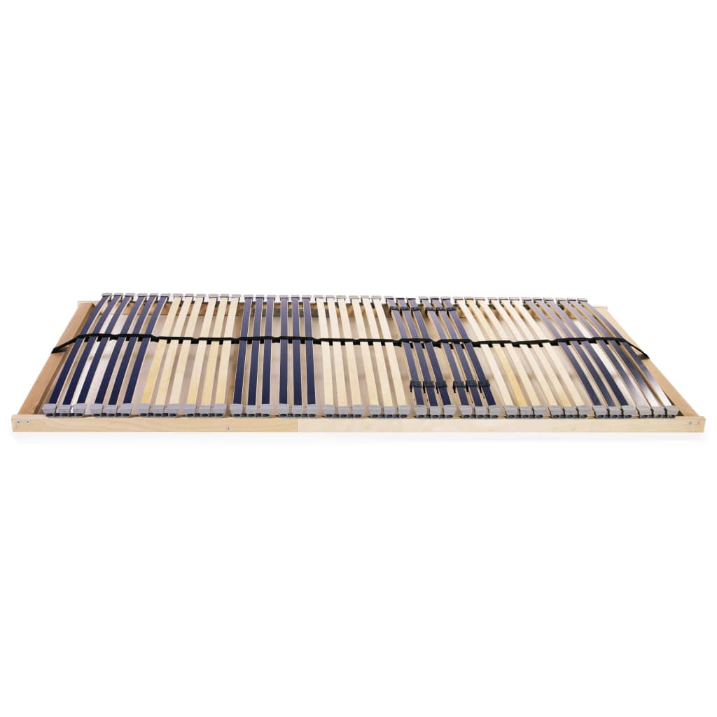 Slatted Bed Base without Mattress with 42 Slats 7 Zones 140x200 cm