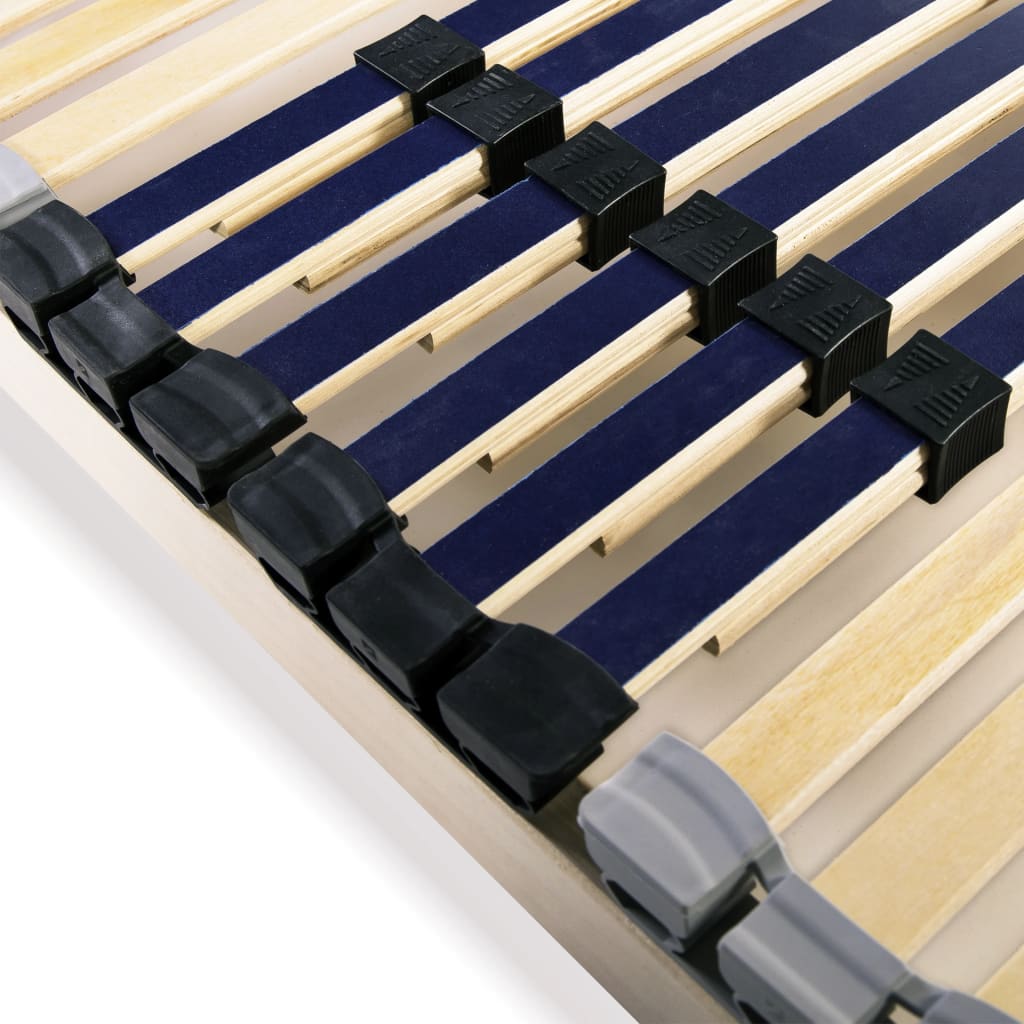 Slatted Bed Base without Mattress with 42 Slats 7 Zones 140x200 cm