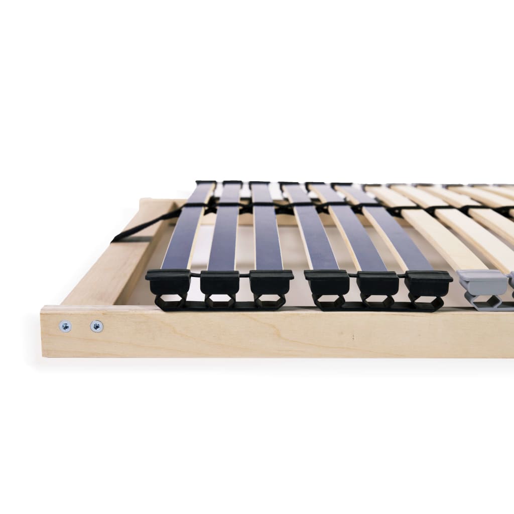 Slatted Bed Base without Mattress with 42 Slats 7 Zones 140x200 cm